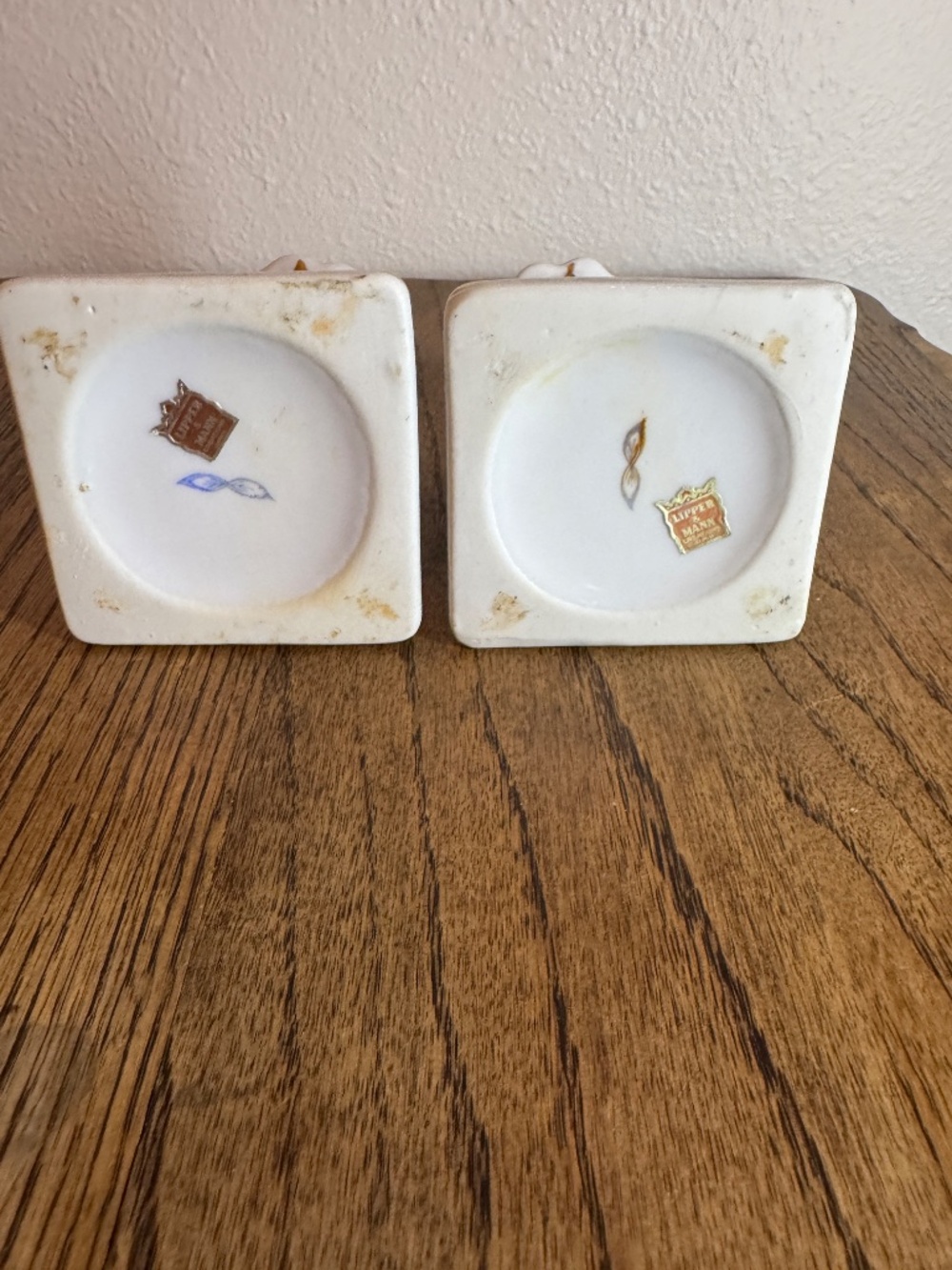 Vintage Lipper Mann Creations White Porcelain Candlestick Holders Set of 2 - Picture 5 of 11